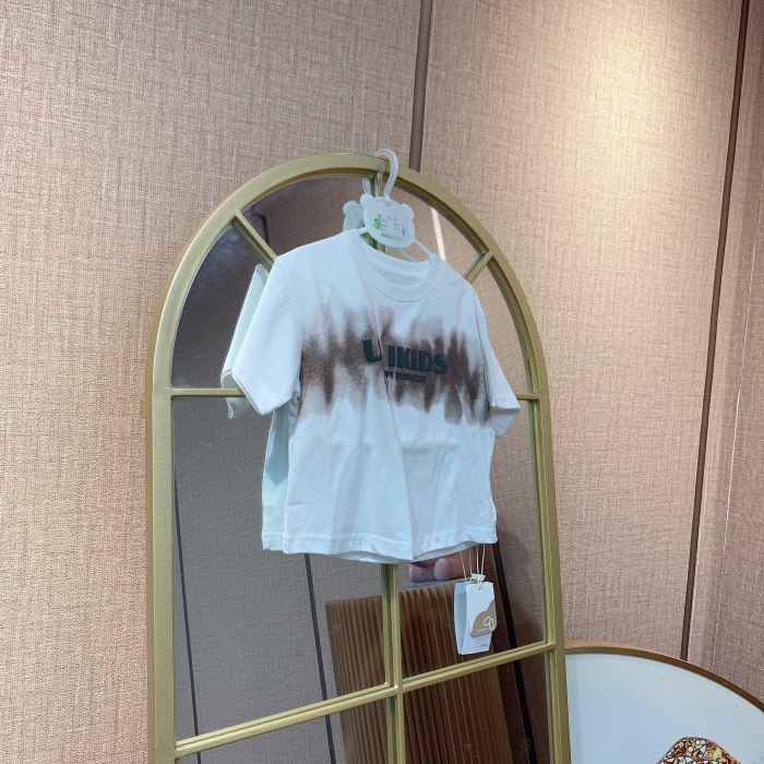 AL116   宝宝白色短袖单上衣  夏款