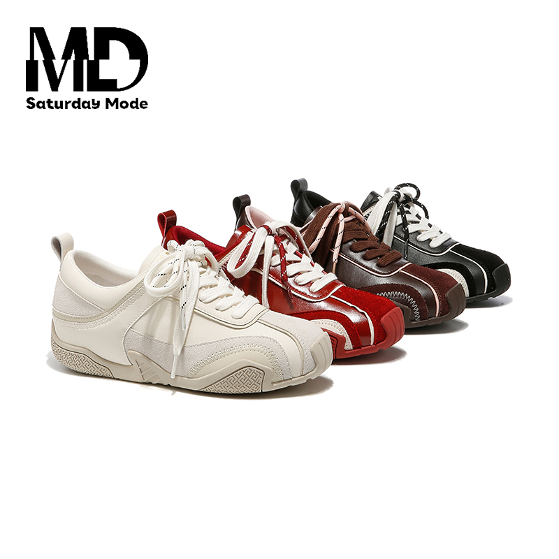 SATURDAYMODE【内增6cm德迅】早秋新款时尚百搭厚底增高鞋女系带/魏