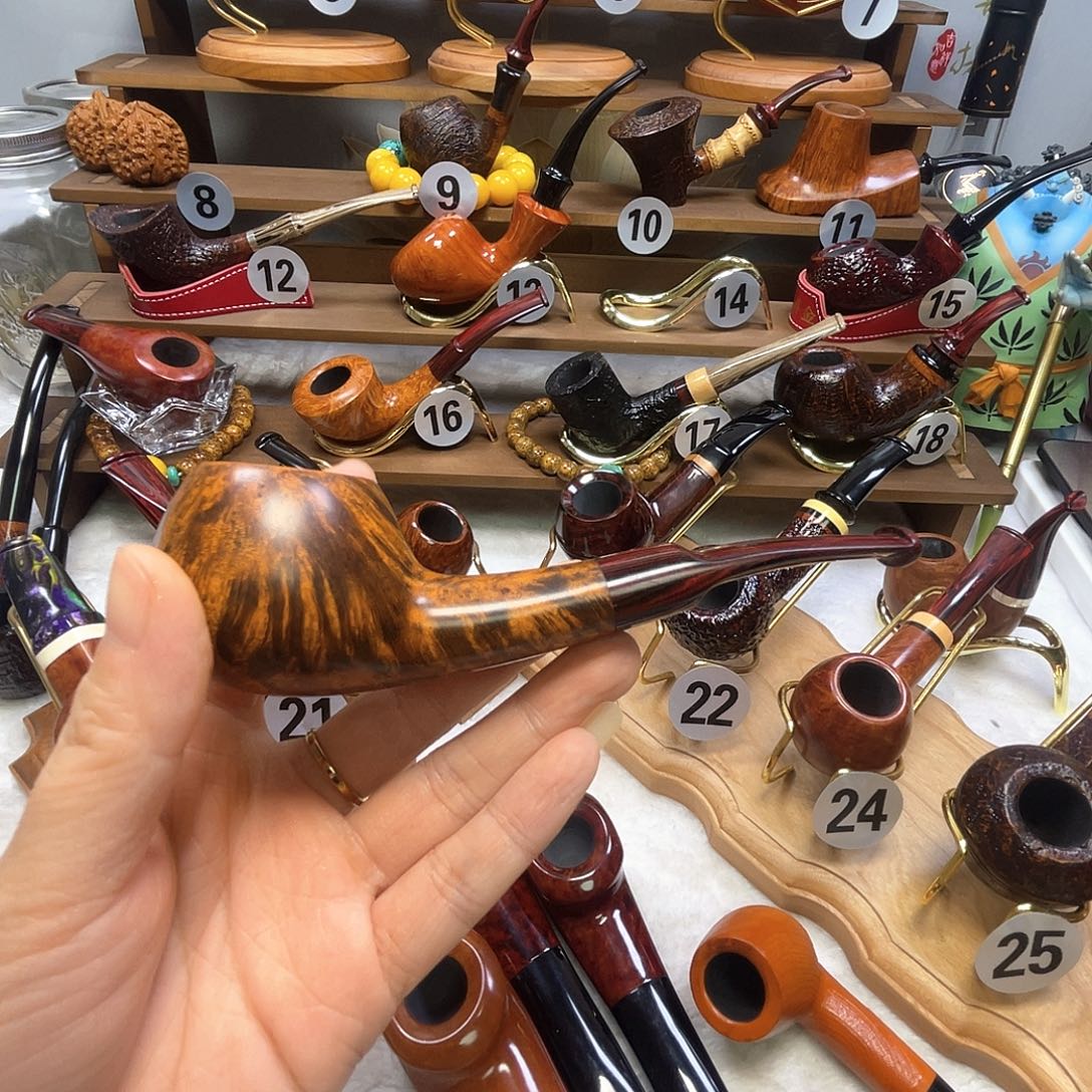 木***屋意大利石楠木光面外交官