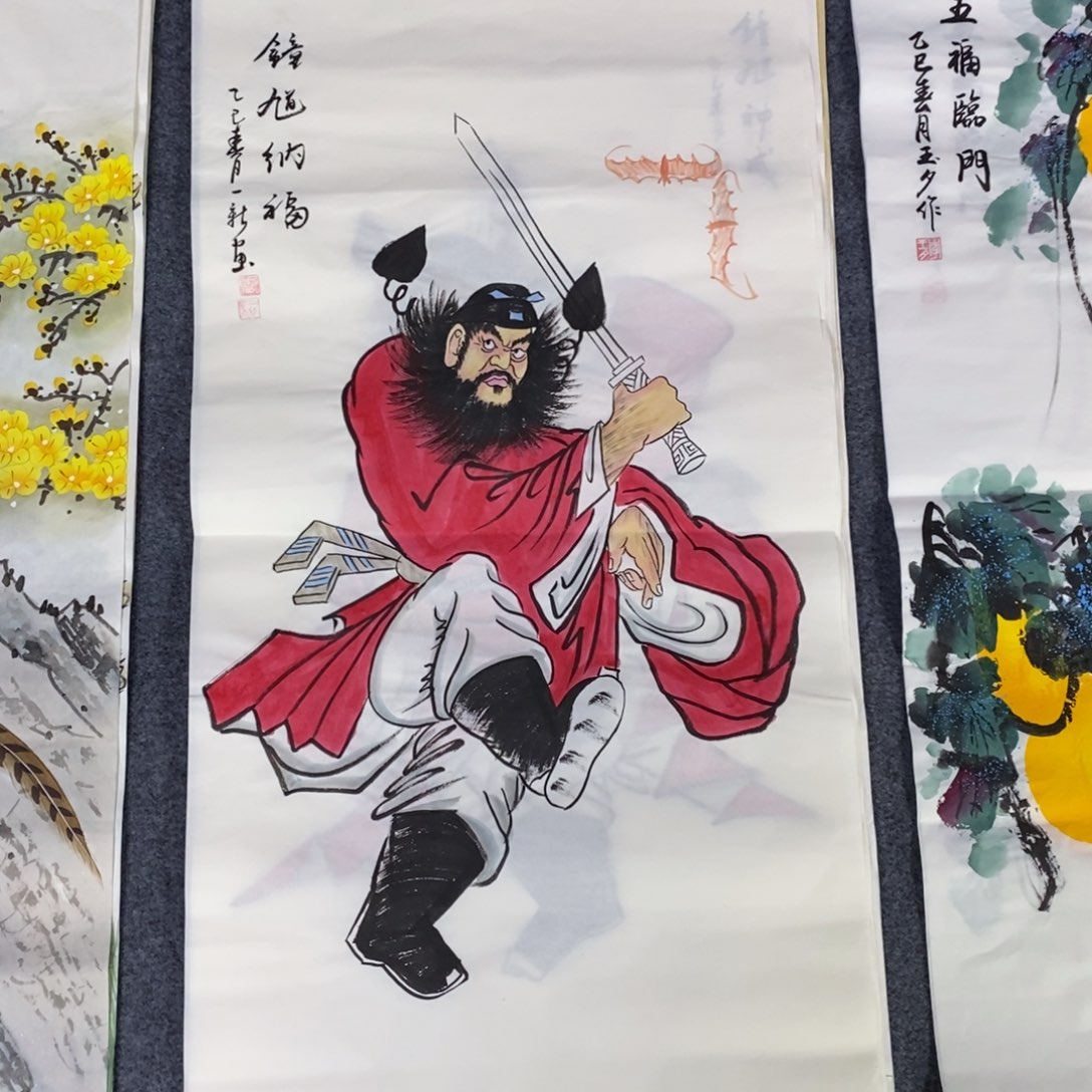 国画尺寸100✖️50三尺手绘画画