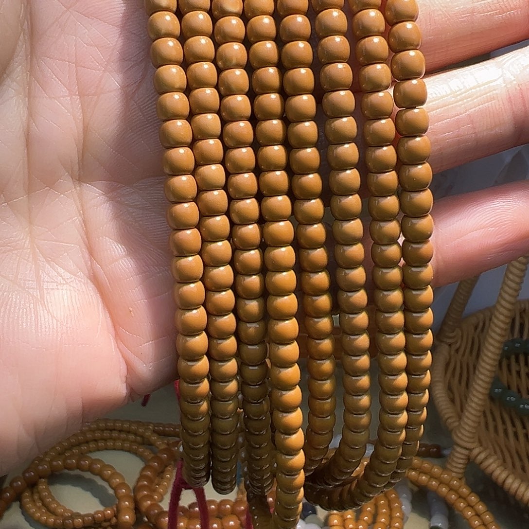手串橄榄核老挝核尖长串5.0