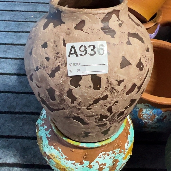 粗陶盆默认打孔高23口10