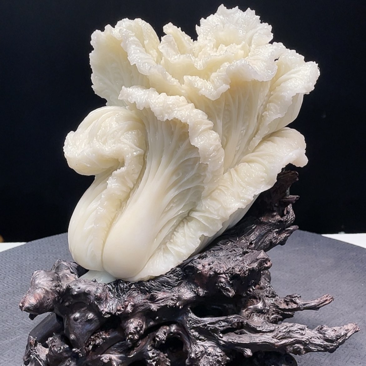 【闪购商品】寿山石简**行白菜寿山石雕刻艺术品