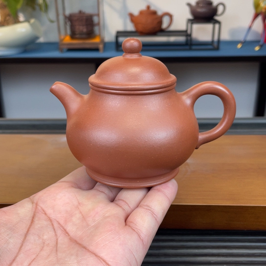 紫砂茶壶红皮龙潘壶200cc