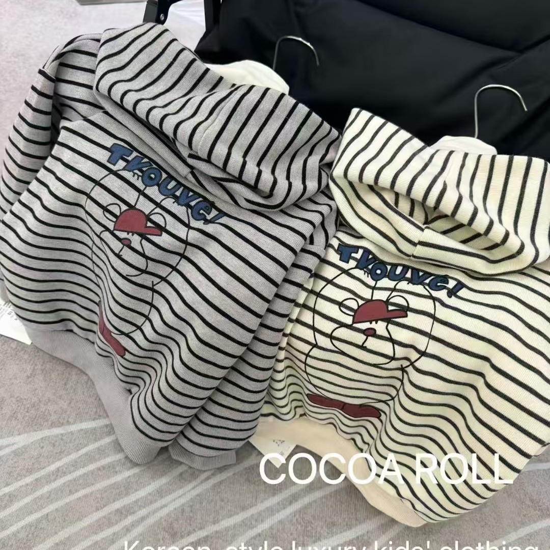 A146儿童条纹卡通外套66016