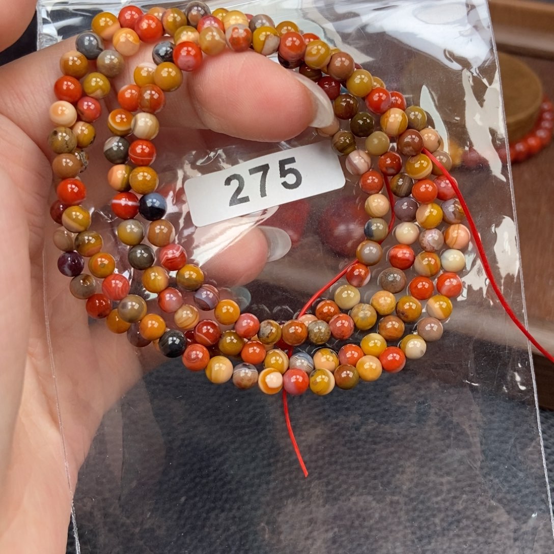 南红玛瑙未镶嵌手链卡4.8