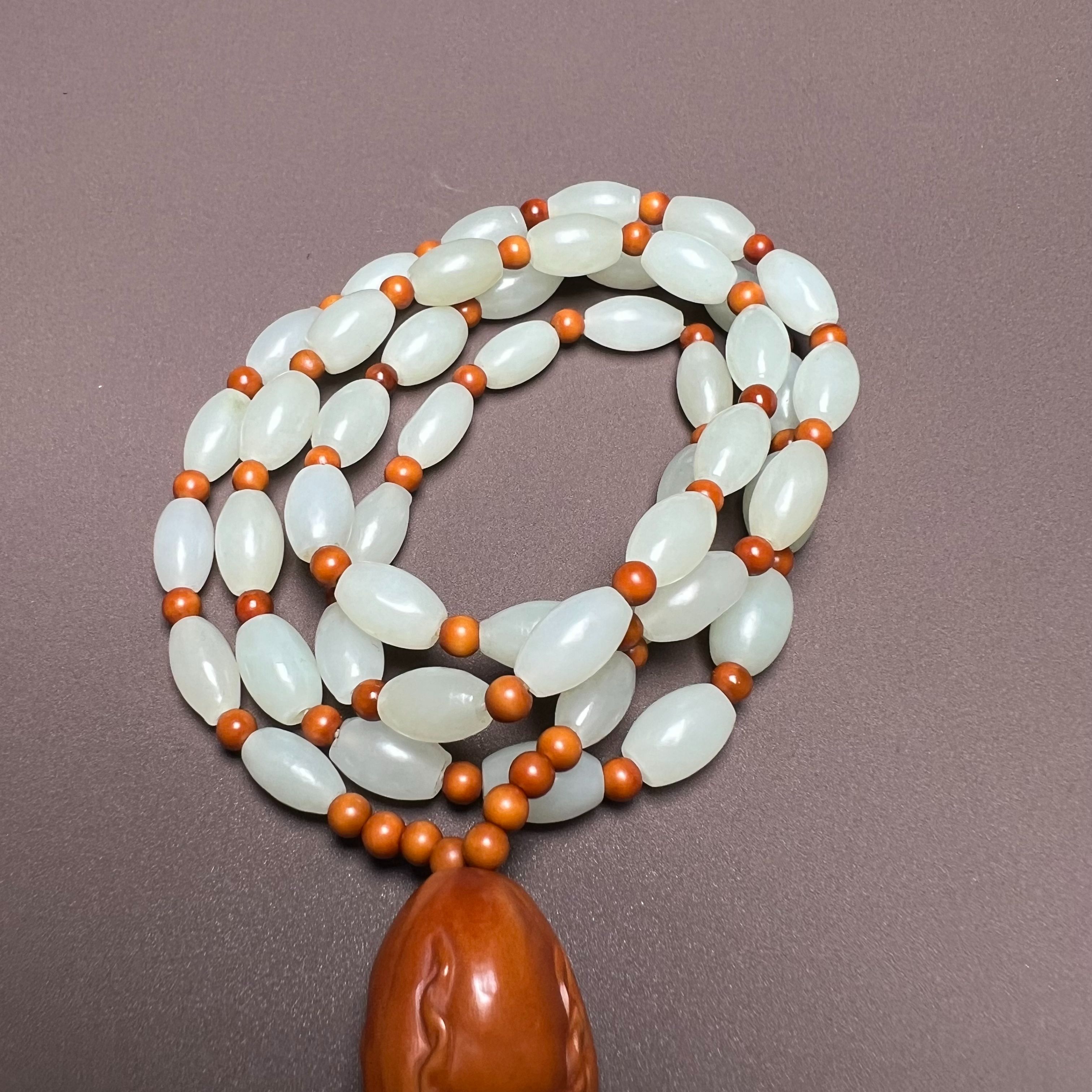 F1029珠宝玉石精选和田玉项链