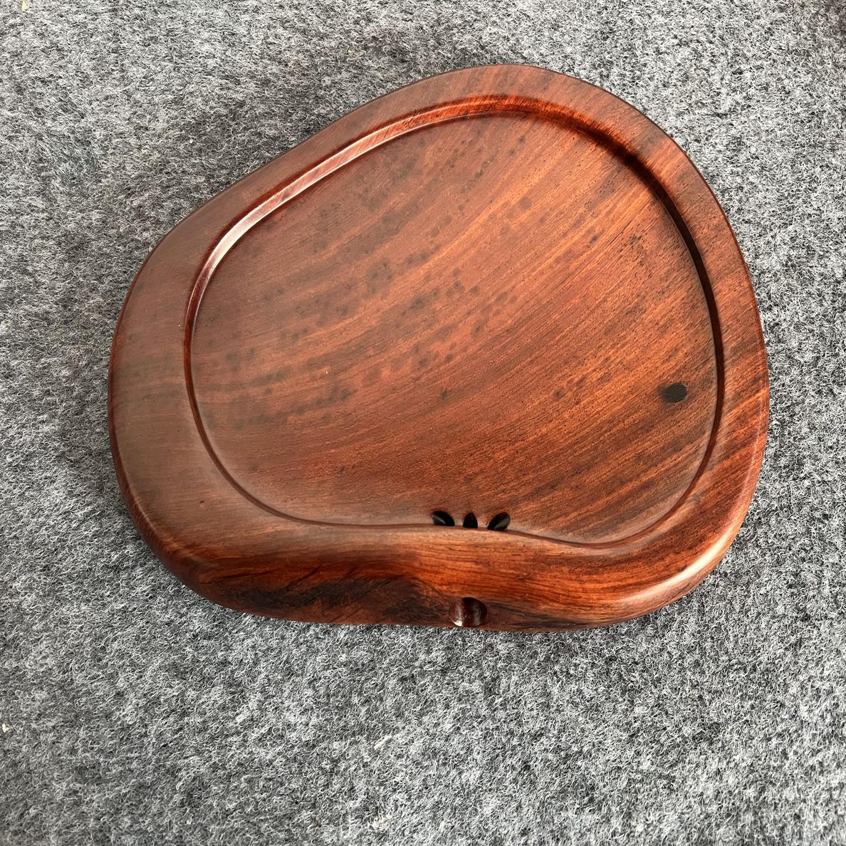 花梨木小号实木茶盘 尺寸：27✖️20
