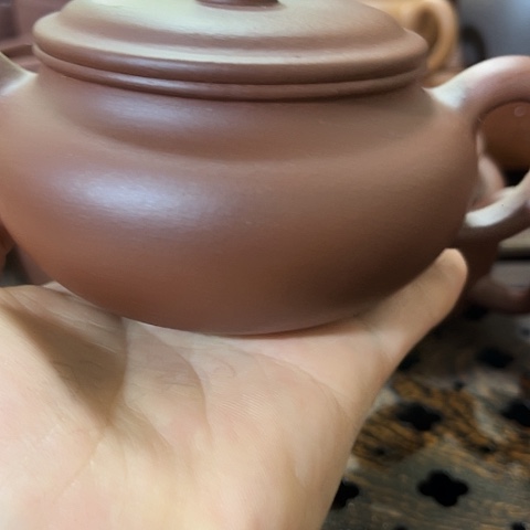 紫砂茶壶老紫泥防古250c c