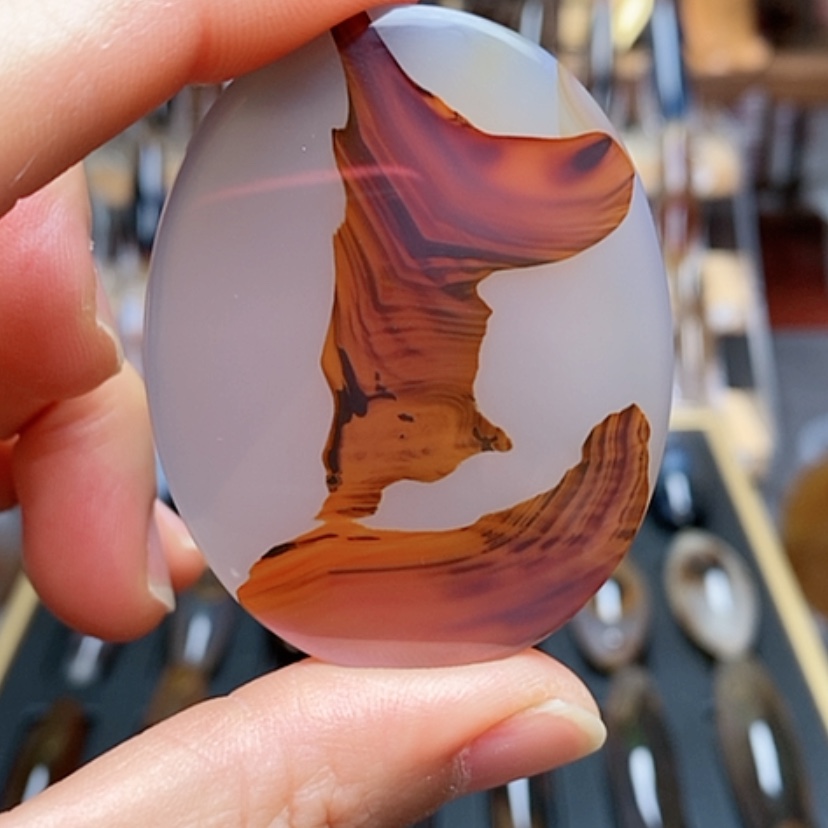 【闪购商品】玛瑙/玉髓牌子未镶嵌幕*