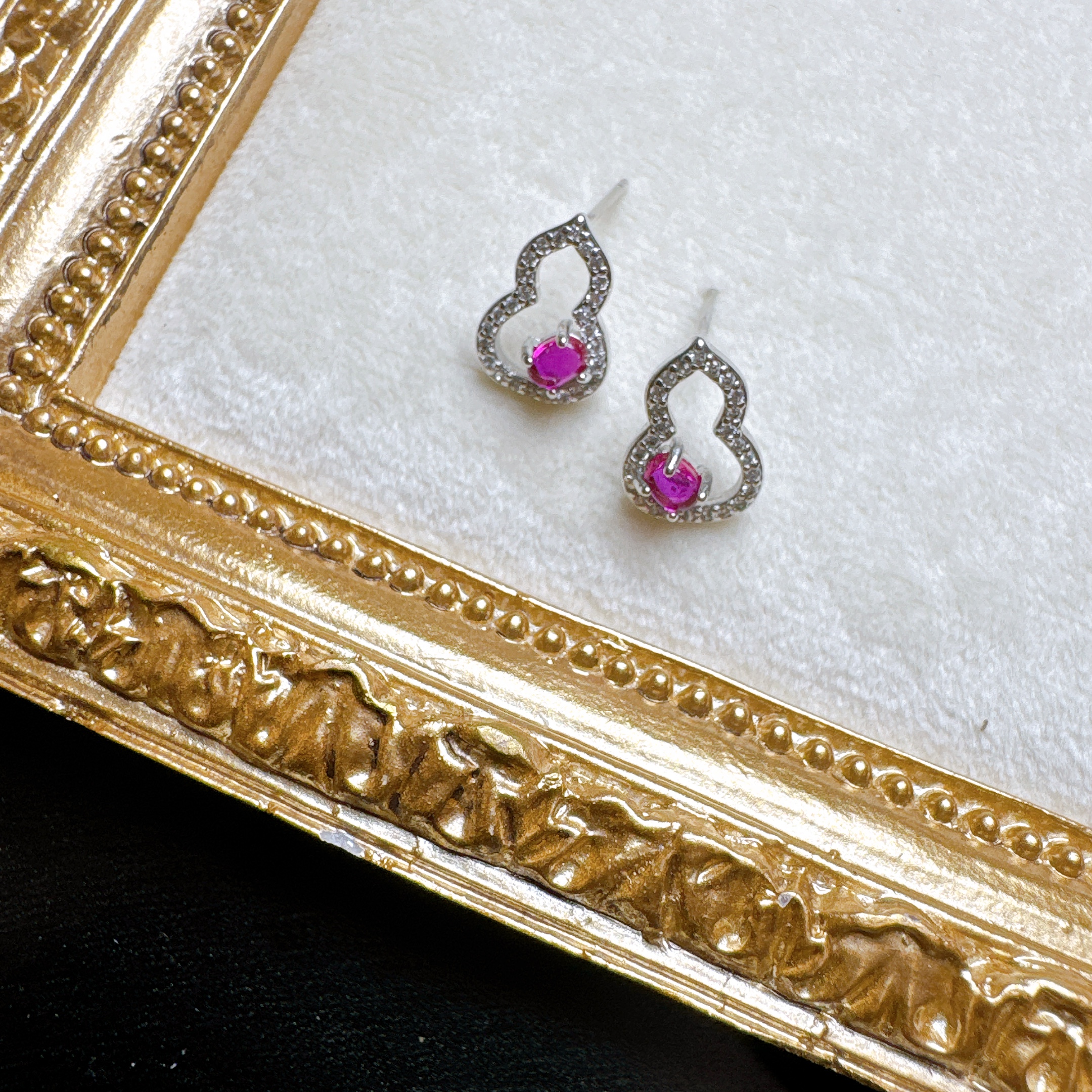 铜合金锆石耳饰 【雨桐高奢饰品】耳环LWW1821W