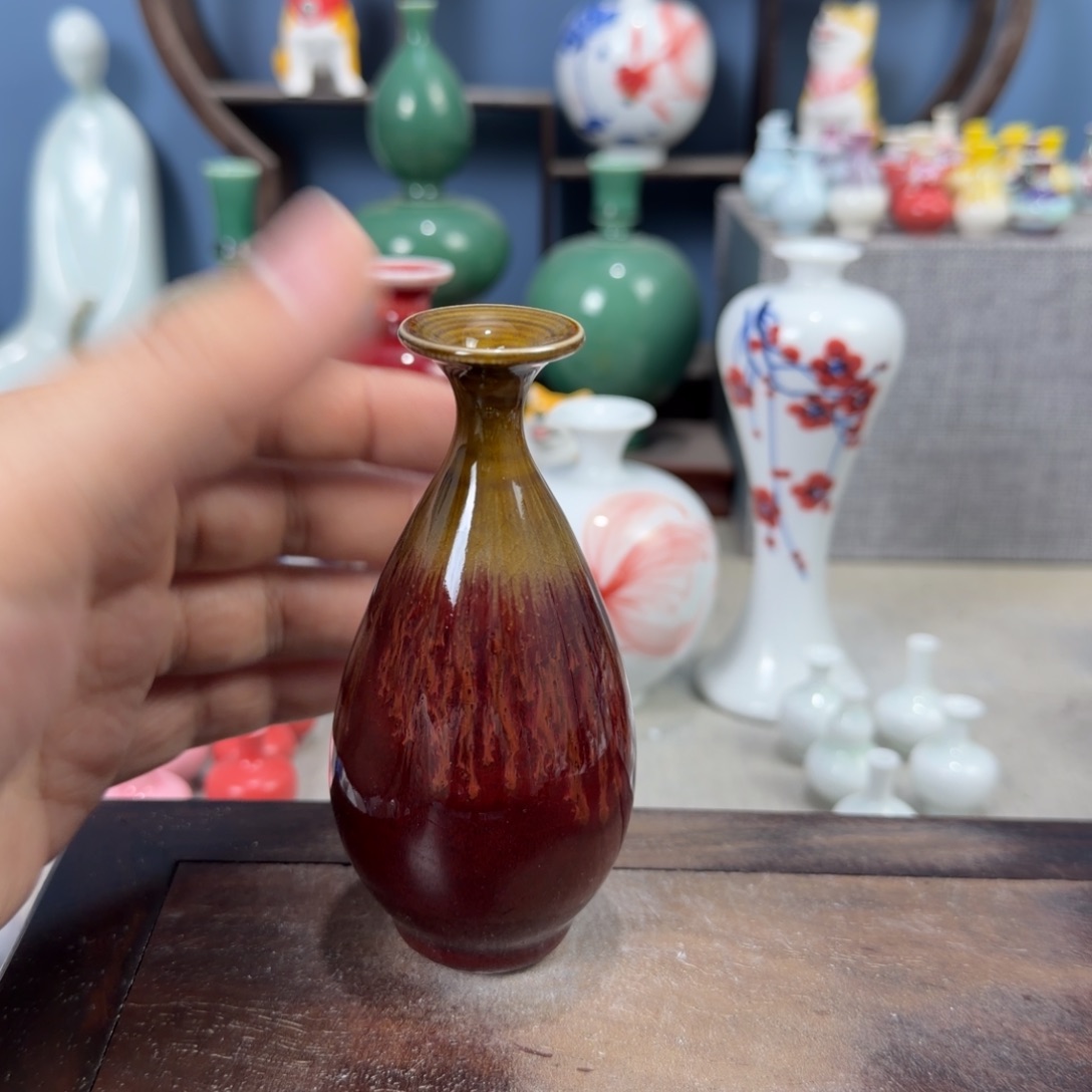 陶瓷手工小花器摆件