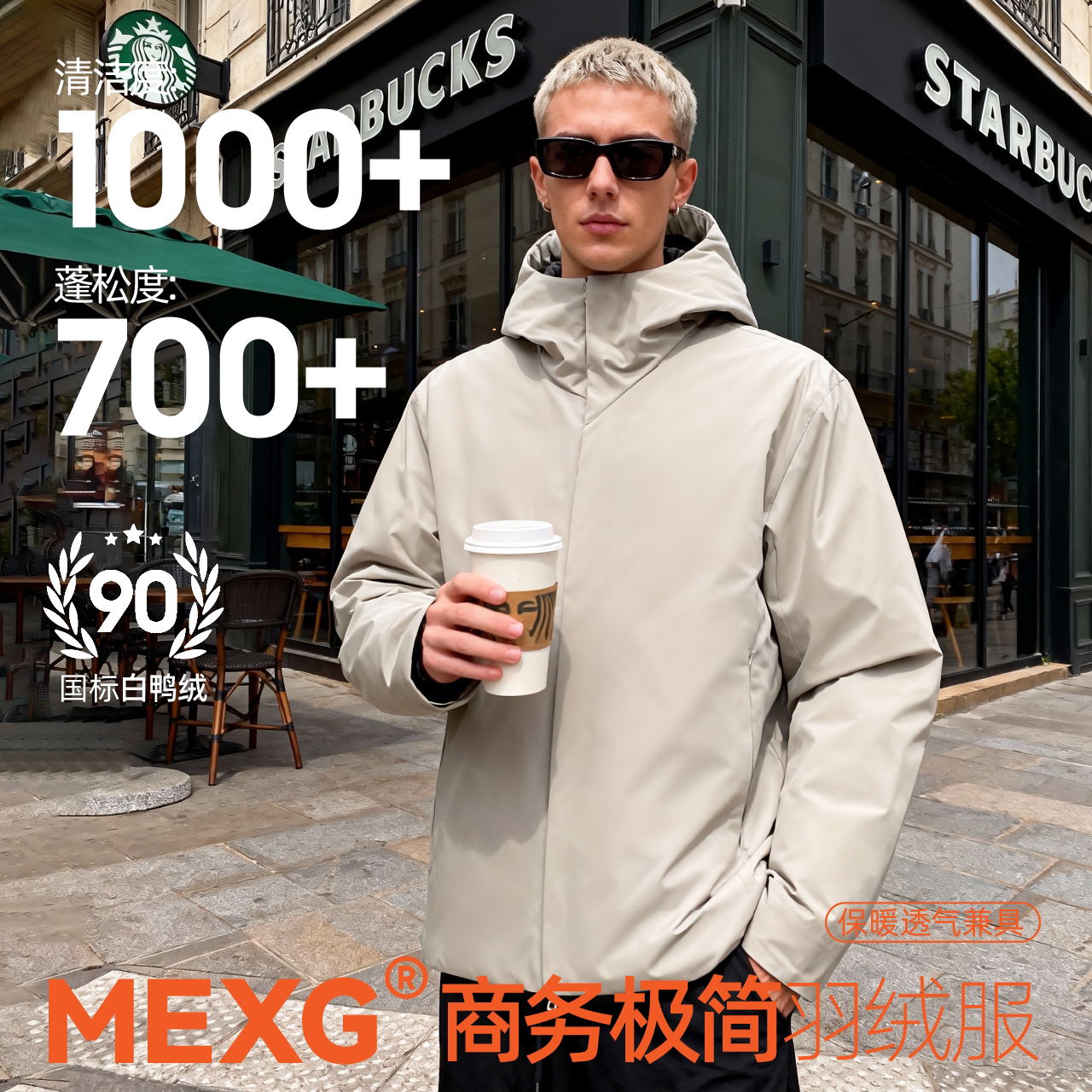 MEXG【Altus Donw Jacket】MEXG优选！商款连帽！三防压胶25078/Y538
