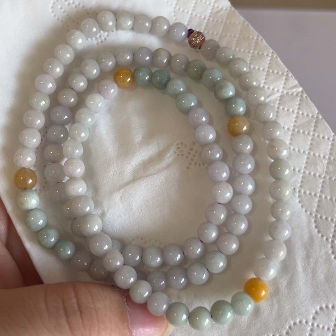 翡翠未镶嵌手链5.6