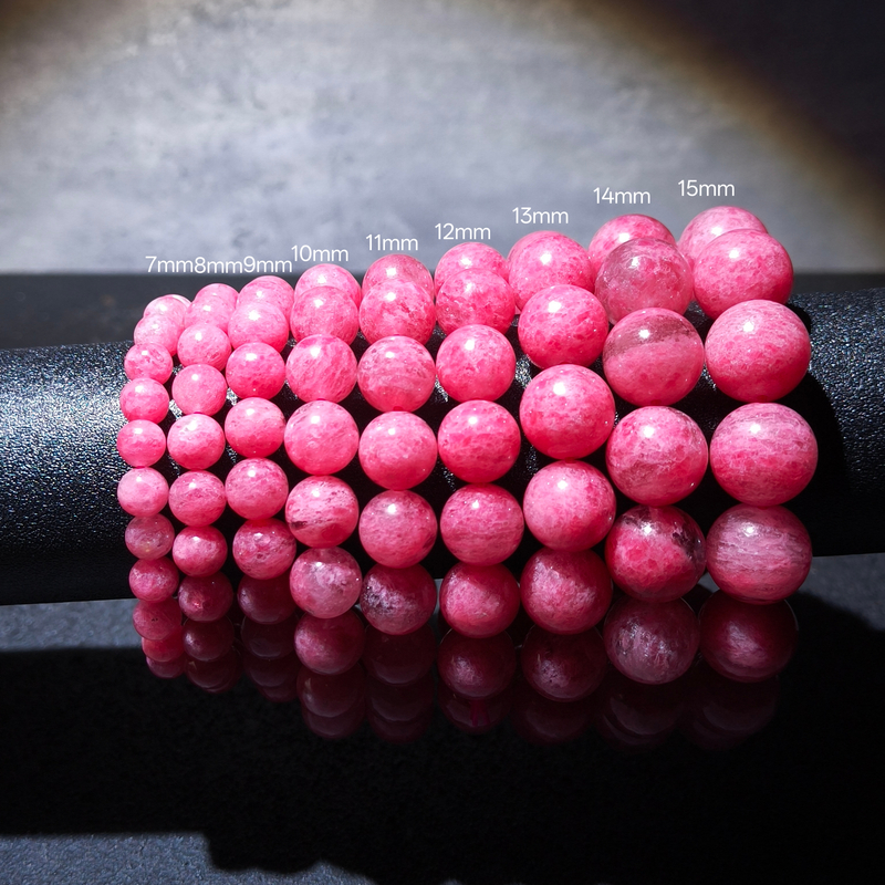 【黑胖珠宝】H0682 蔷薇石手链  多样性发其一