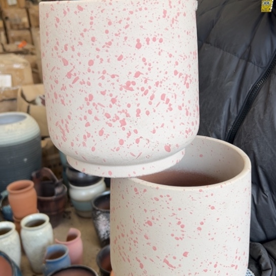 紫砂花盆高21口18—————