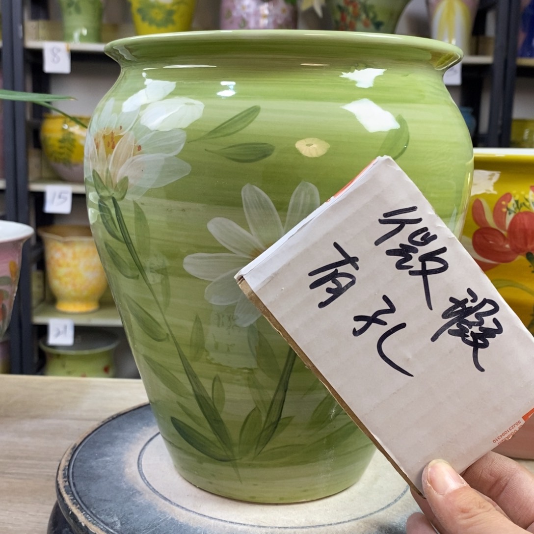 景德镇手工手绘陶瓷花盆