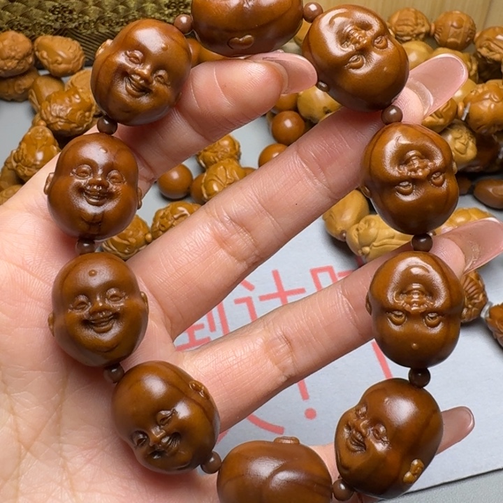 橄榄核手串/手链十分开心