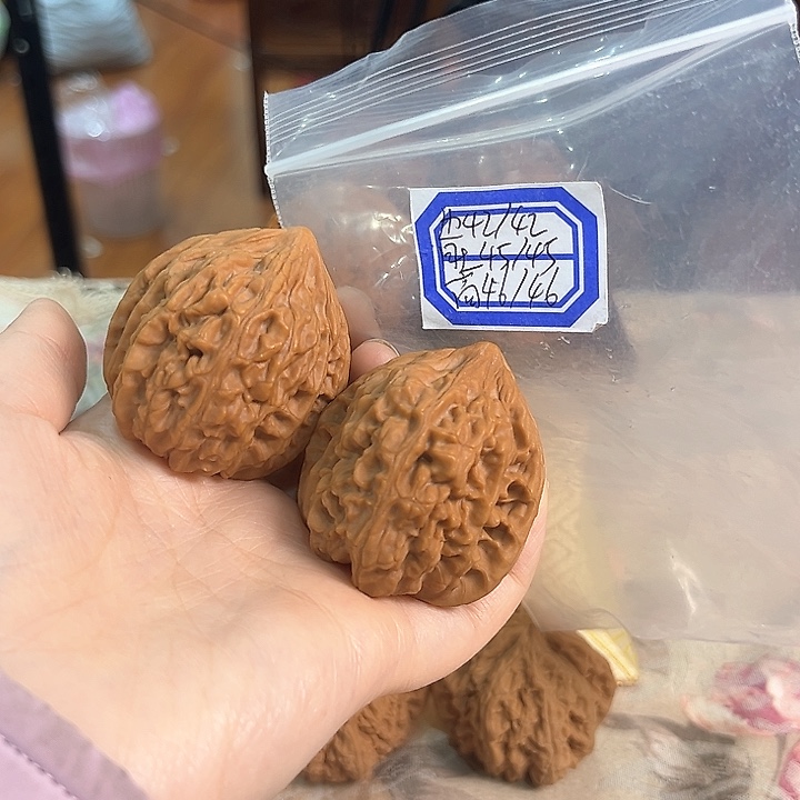 文玩核桃把件鸡心有修