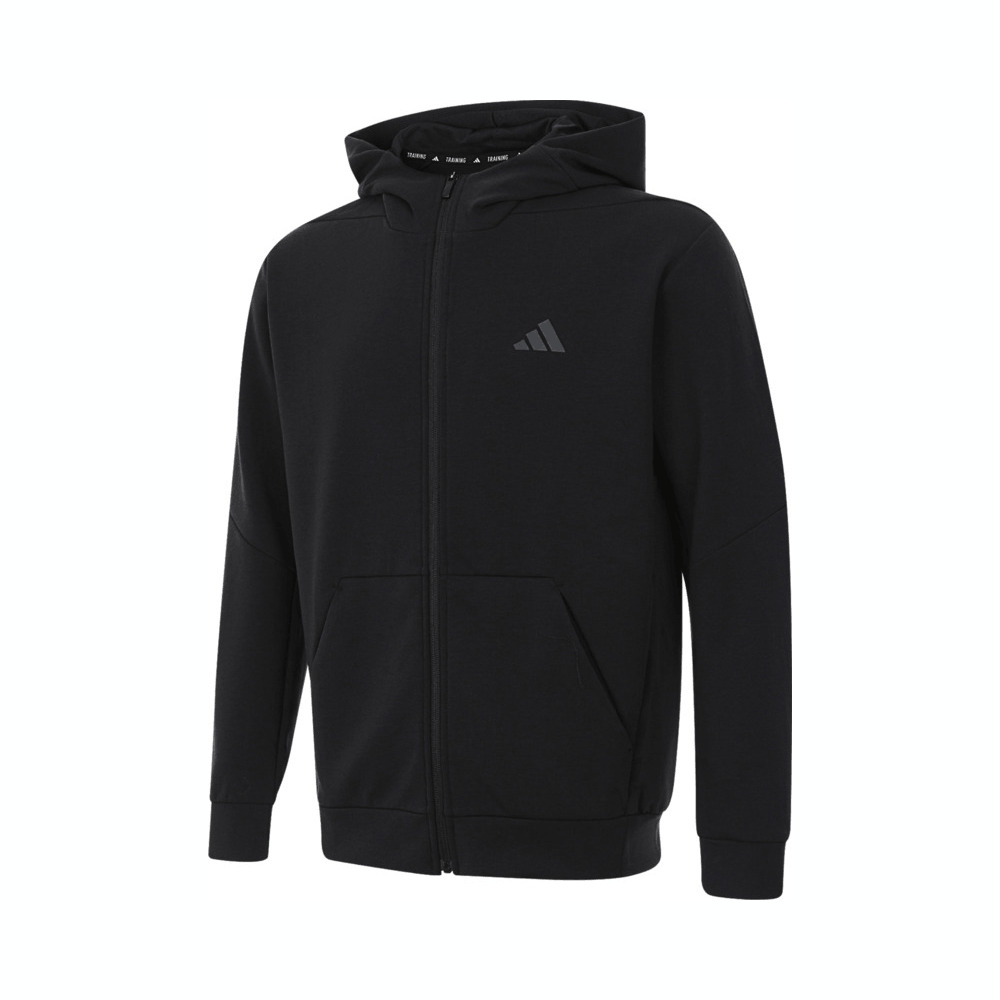 adidas阿迪达斯2025男子D4T FULL-ZIP HO运动针织连帽外套IY1131