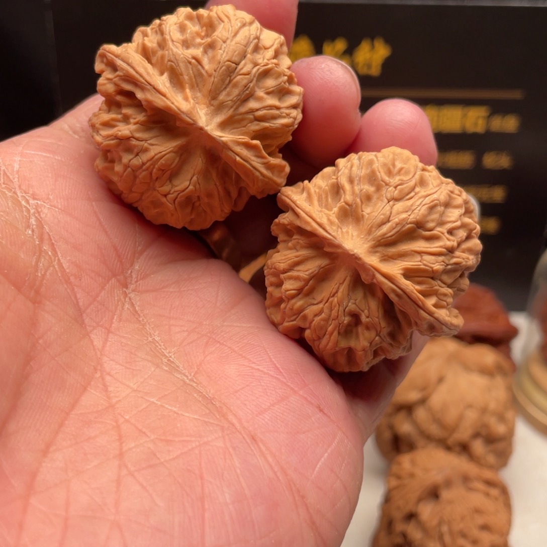 文玩核桃把件37尺全品苹果园