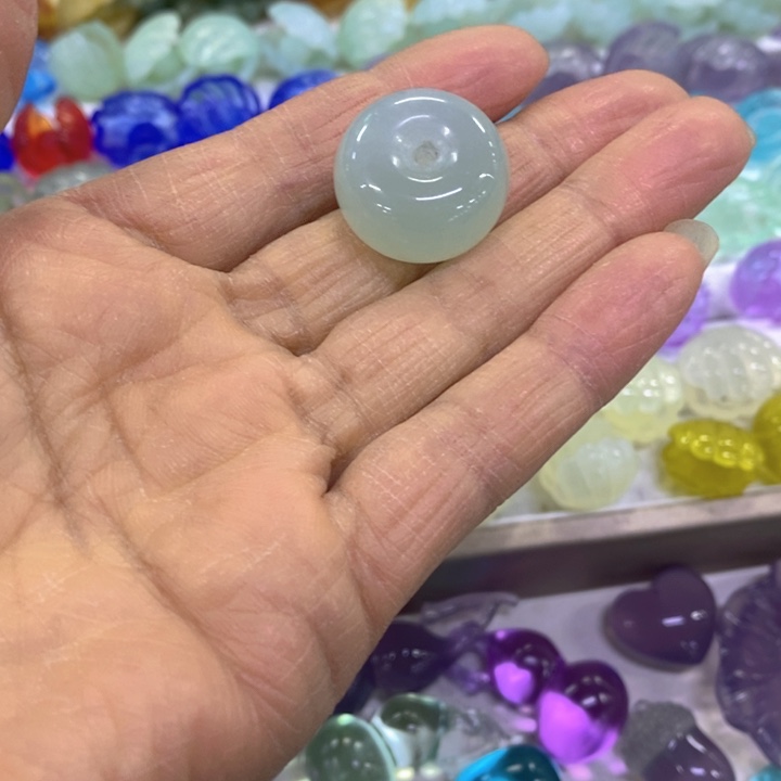 蛇纹石玉合金颈饰