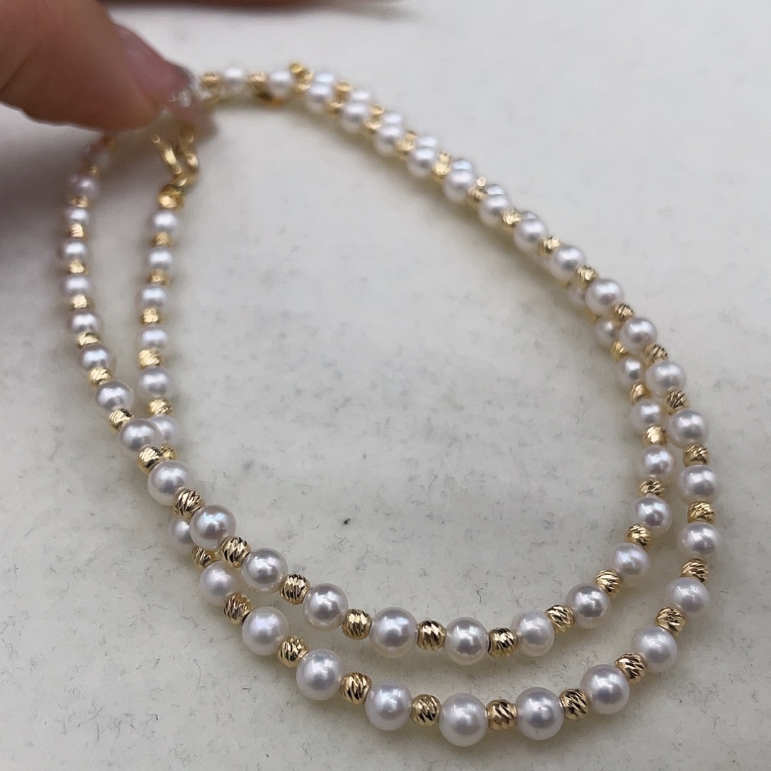 淡水珍珠银S925镶嵌颈饰