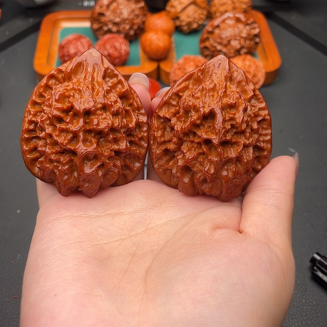 一***码文玩核桃把件官帽