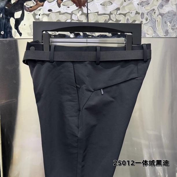 （一体绒）户外休闲运动软壳冲锋裤商务百搭时尚直筒裤平脚男士裤子