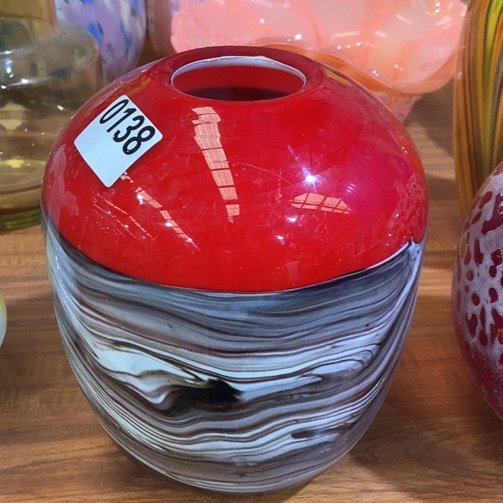 琉璃琉璃花瓶高20口5