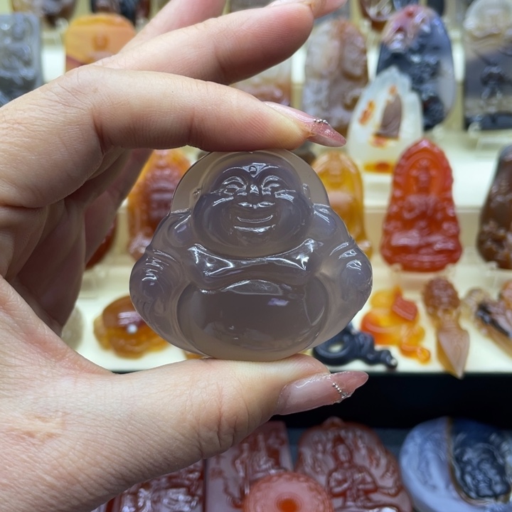 玛瑙/玉髓吊坠(赠链)未镶嵌蒙****家吊坠