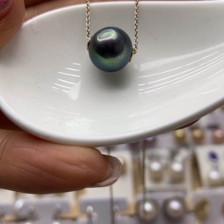 淡水珍珠路路通银S925镶嵌