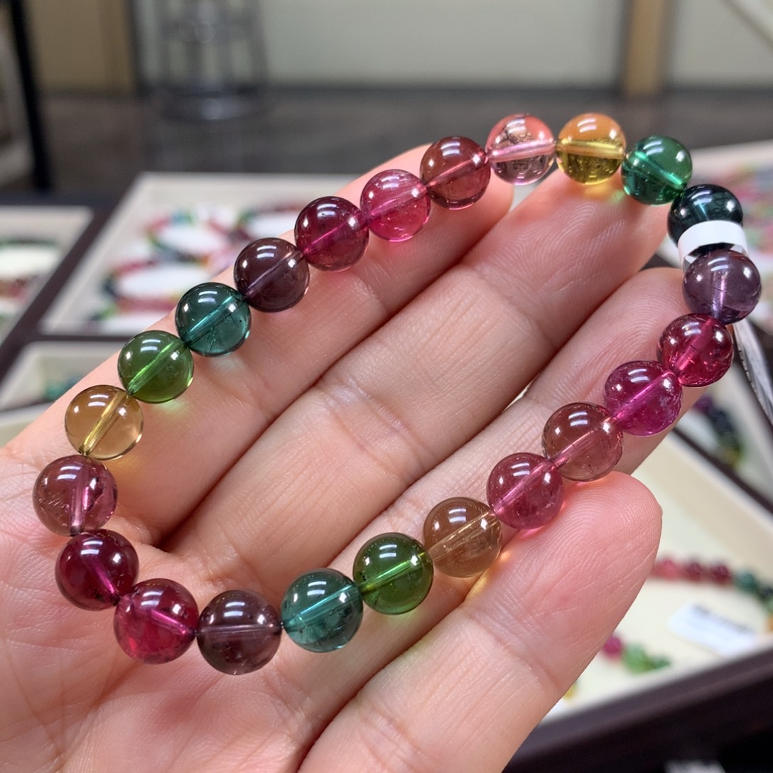 碧玺手链未镶嵌8.5左右