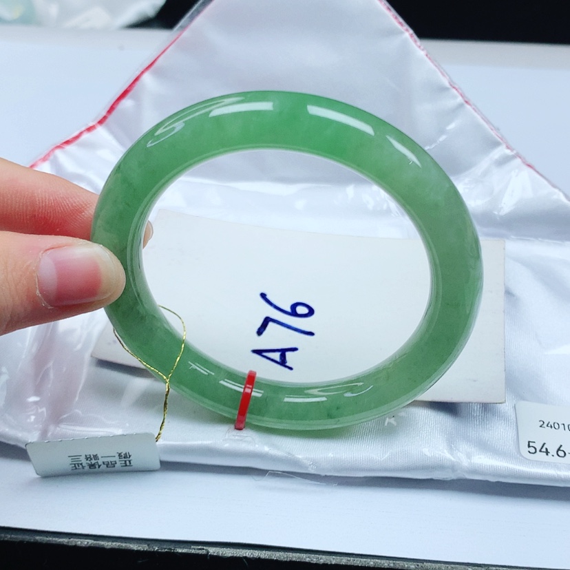 【闪购商品】翡翠手镯（圆镯）未镶嵌天然缅甸a货手镯54+