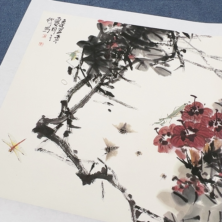 国画书画作品多次