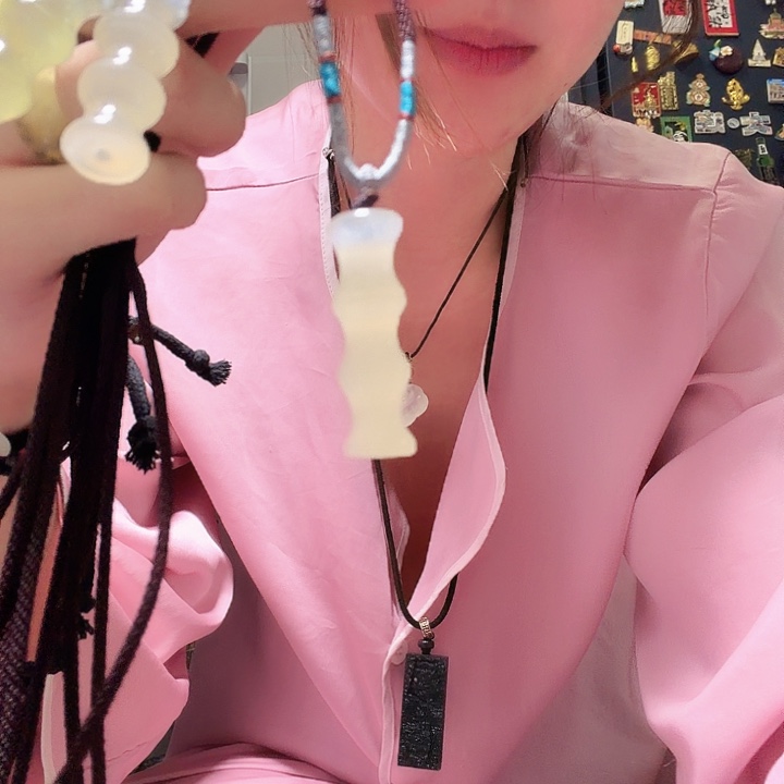 岫玉未镶嵌节节高升