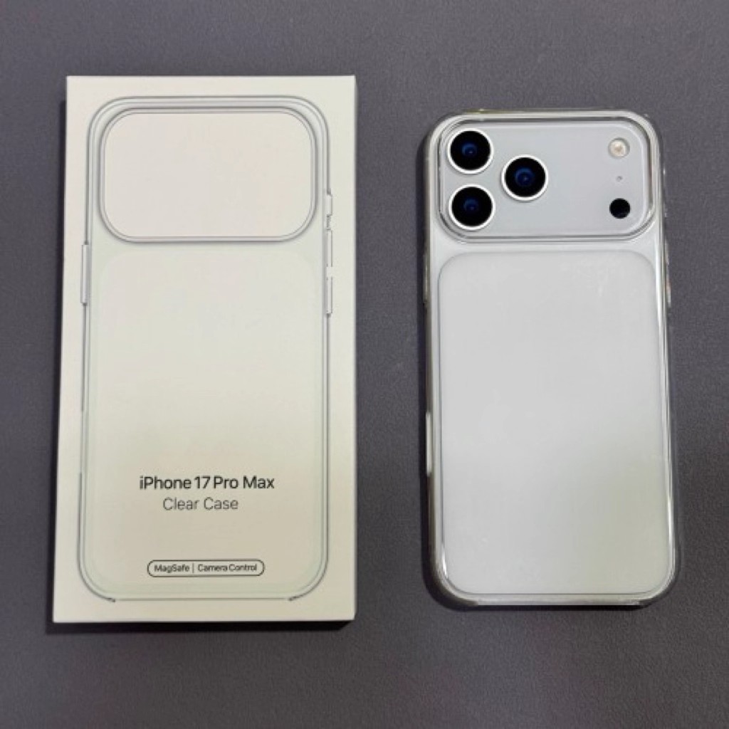 猿卫适用苹果17/17pro/16promax透明全包防摔白色手机壳磁吸无线