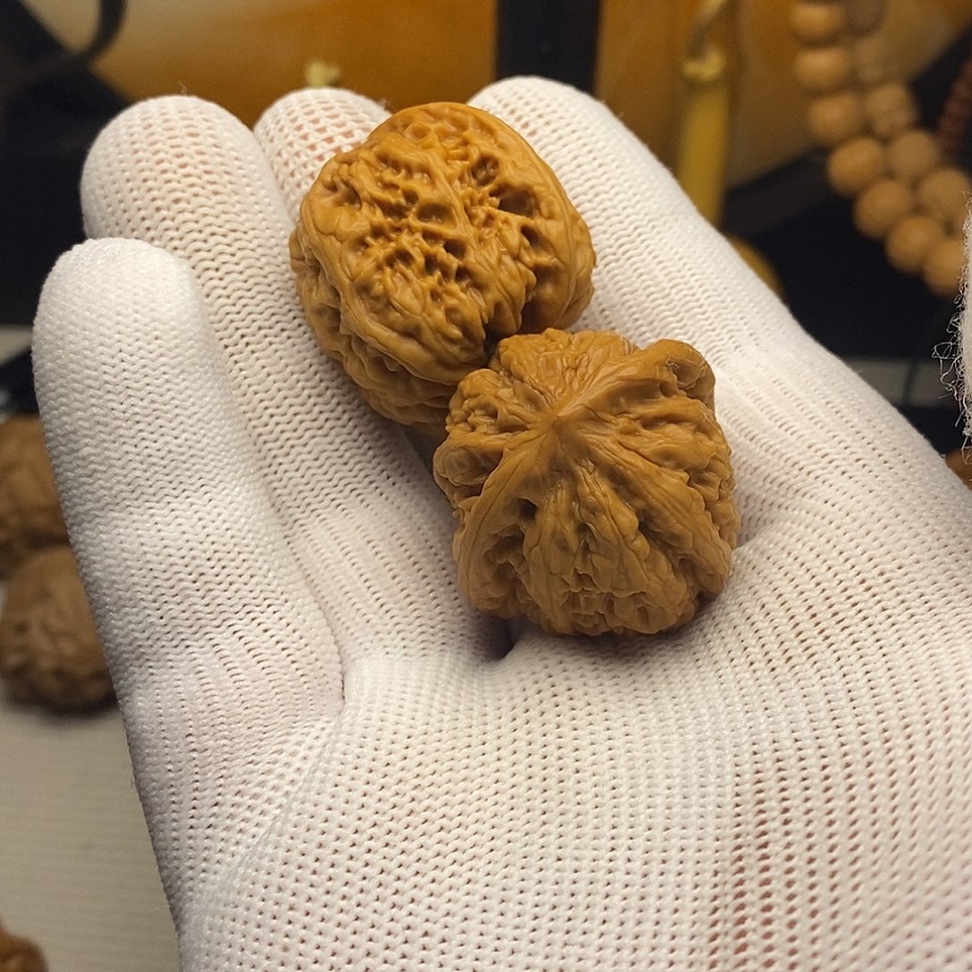 文玩核桃把件33尺平谷九龙