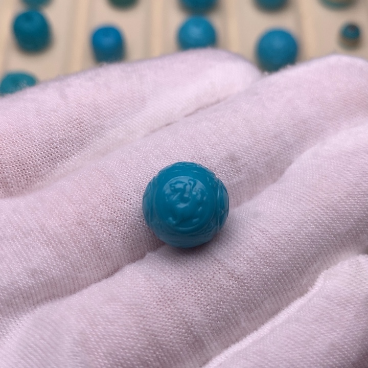 未镶嵌绿松石绿松石四神兽12.5