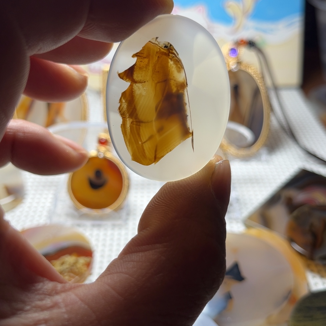 玛瑙/玉髓未镶嵌吊坠(不含链)