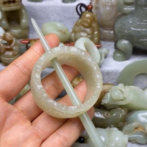 和田玉挂件把件摆件未镶嵌