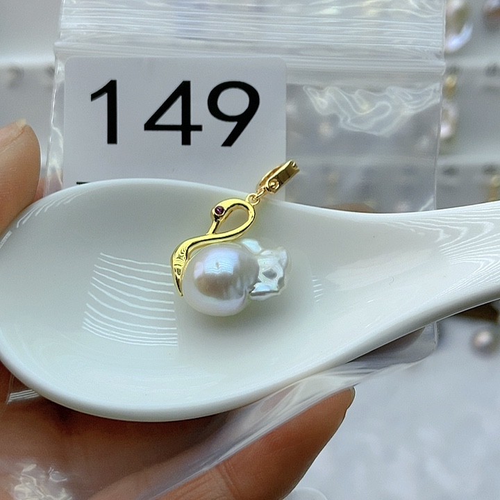 淡水珍珠颈饰银S925镶嵌