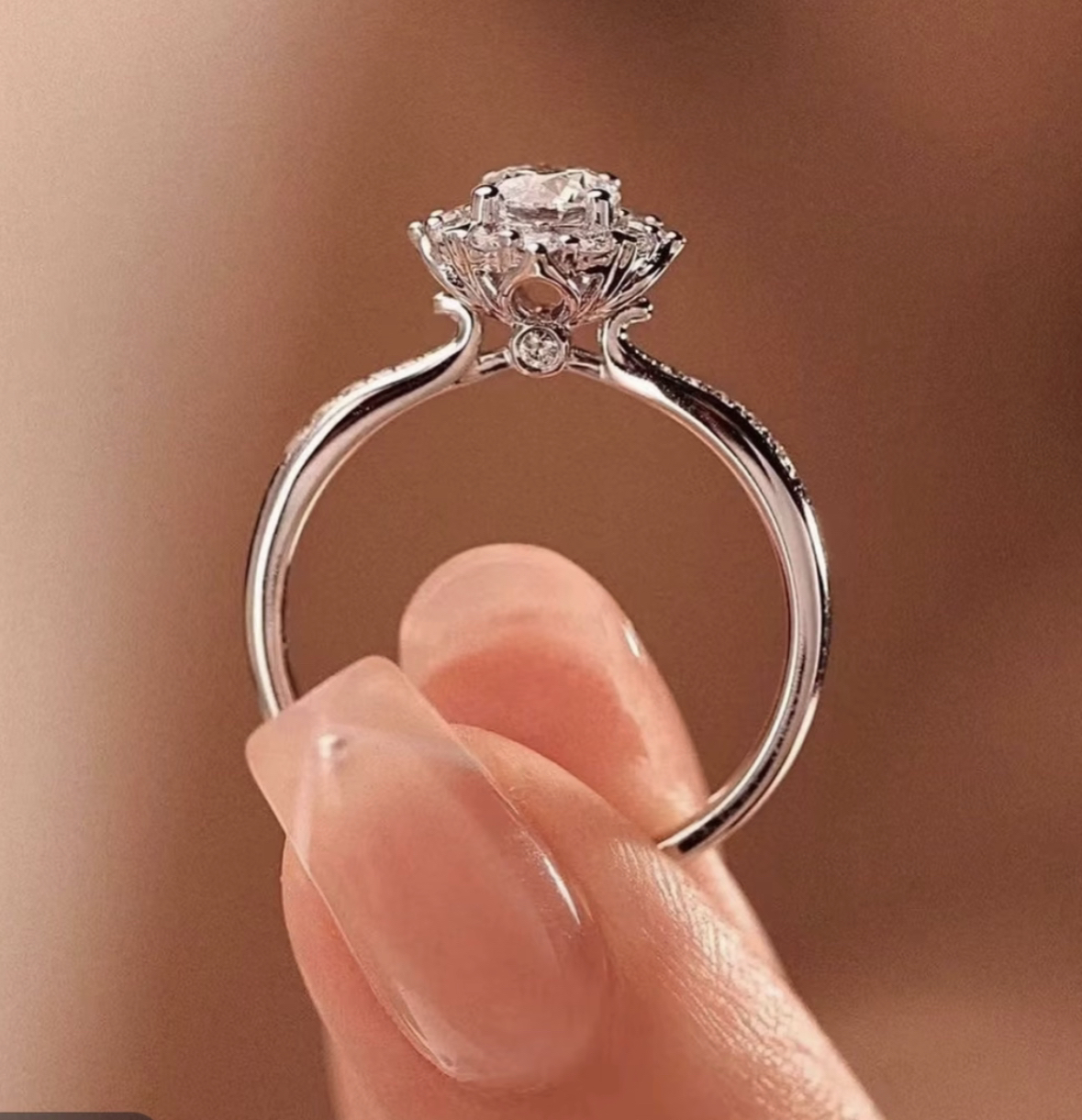 0.5CT 灿若星辰女戒气质