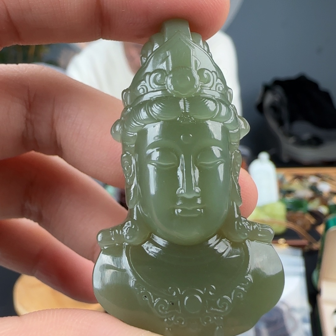 和田玉未镶嵌挂件