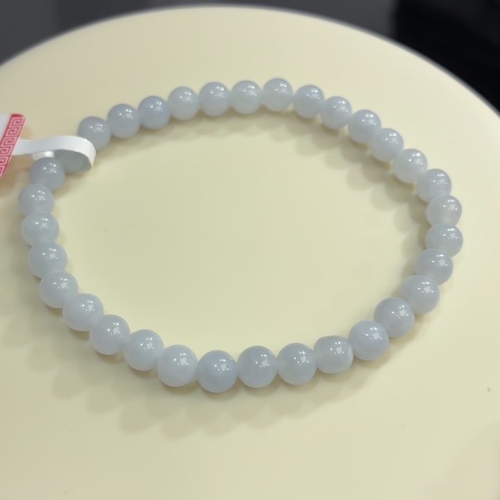 未镶嵌手链翡翠冰胶浅紫卡5.5