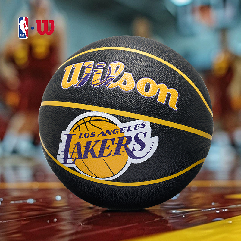 Wilson威尔胜官方NBA联名球队队徽湖人勇士PU7号比赛训练室内篮球