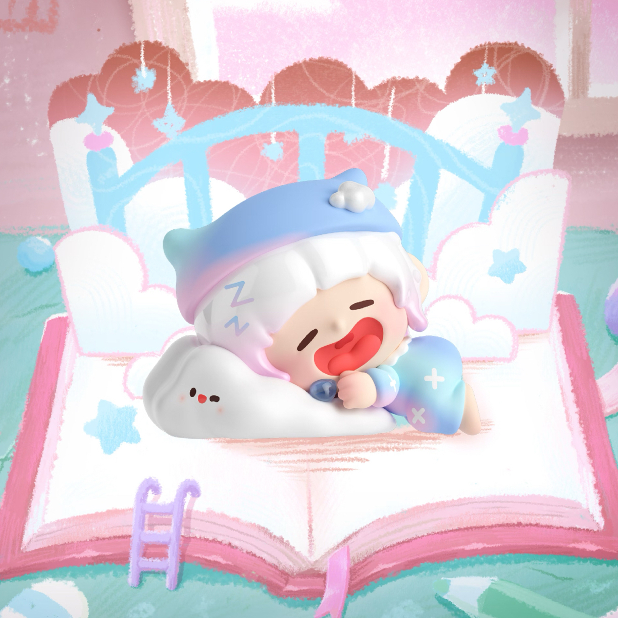 【代拆】懒懒宅家日记潮玩盲盒摆件