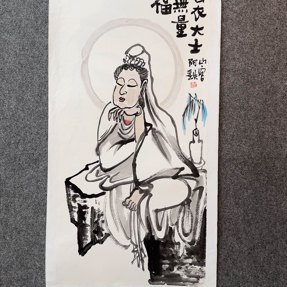 国画阿铁老师手绘作品
