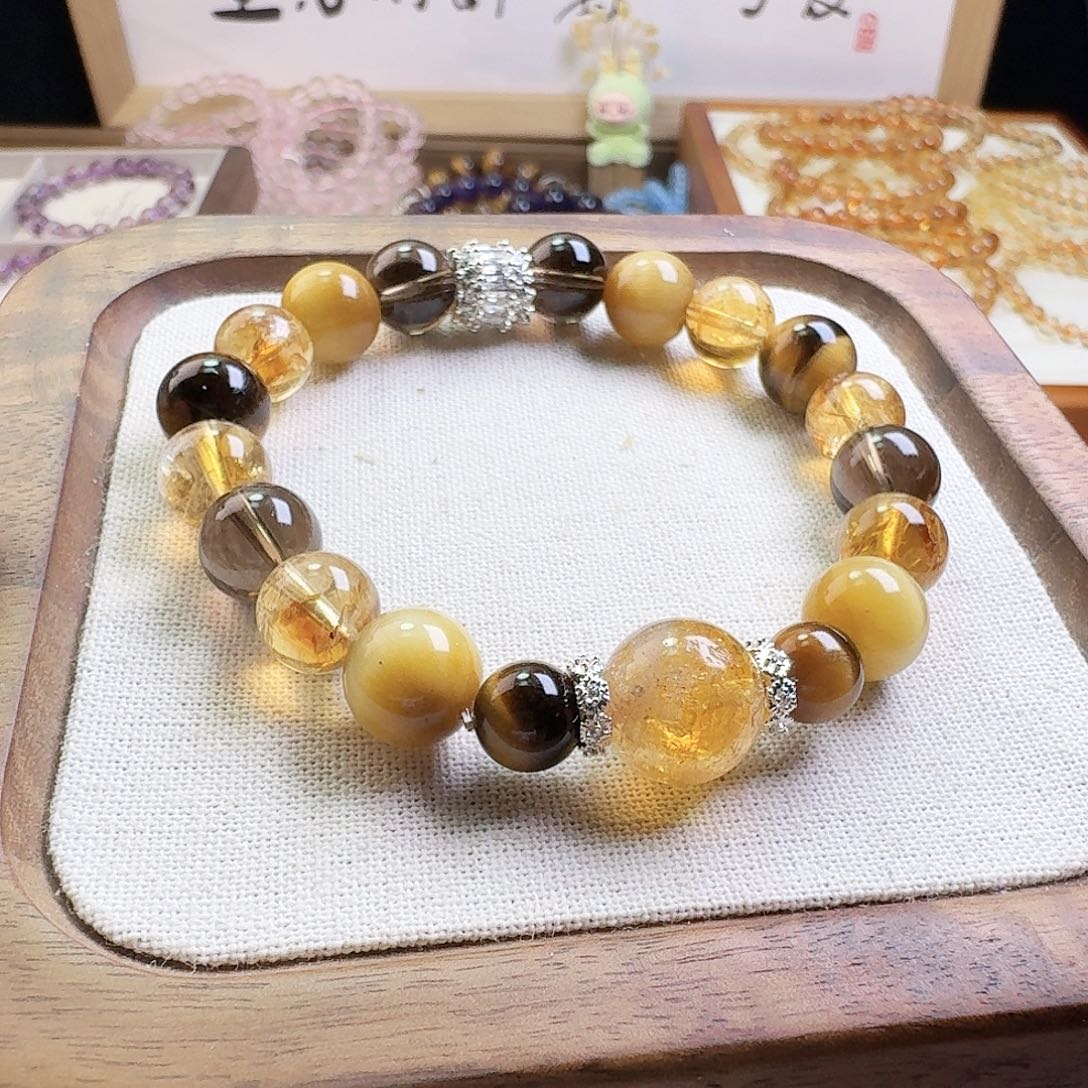 珠***商水晶手链未镶嵌金霸大综合