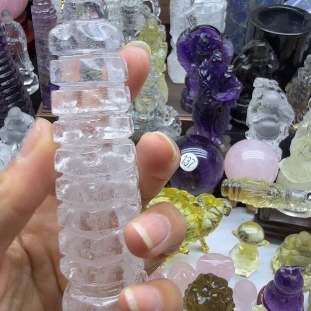 未镶嵌水晶珠宝半成品